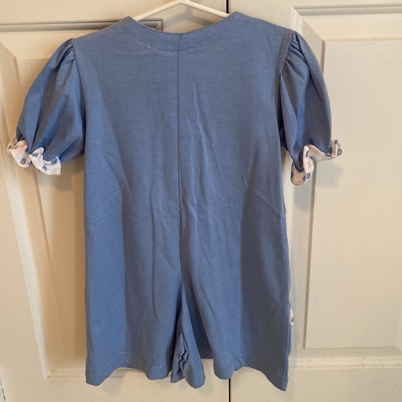 Cute Blue and White Jumpsuit/Shorts NWT - Picture 2 of 4